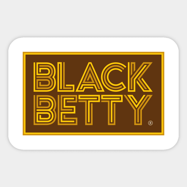 Black Betty Sticker by Brubarell